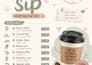 create a menu card for cafe
